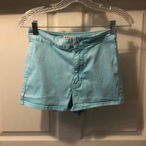 Bullhead- PacSun High-rise teal shorts size 5 26W